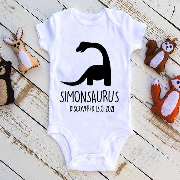 Personalized Dinosaur Baby Onesie