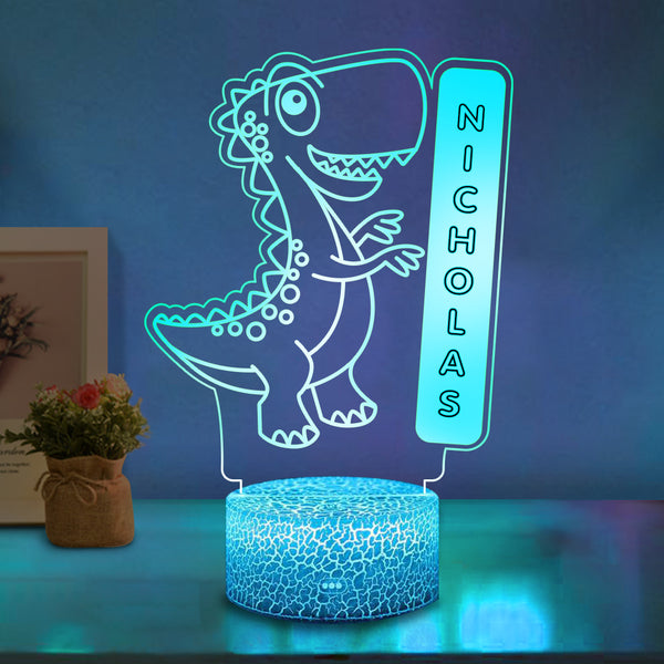 Custom Name Dinosaur Night Light- BUY 2 SAVE 10%