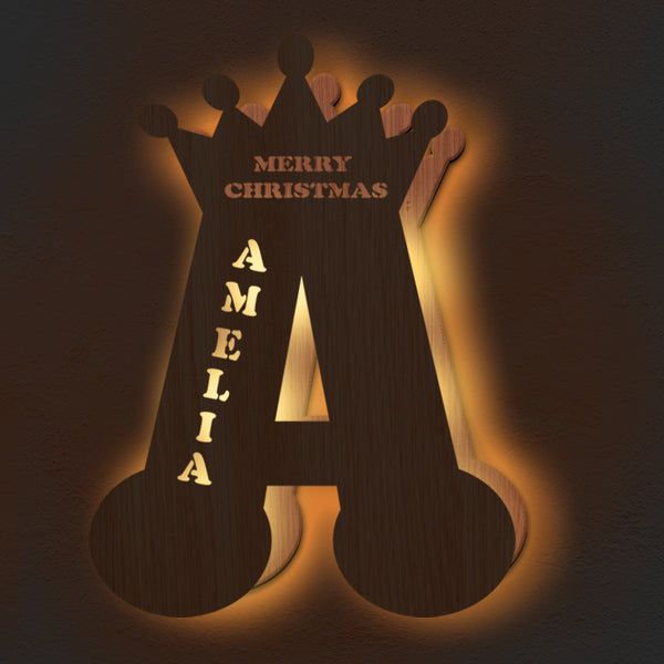 Custom Christmas  Night Light With Name