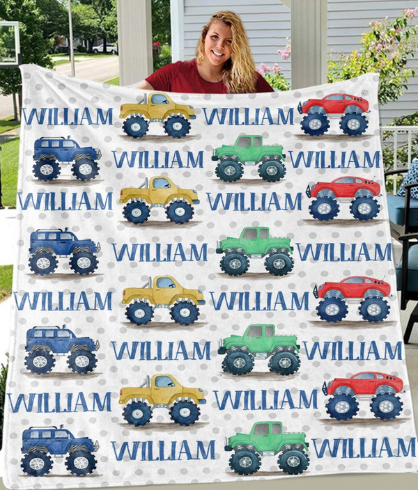Custom Name Truck Blankets - Made in USA