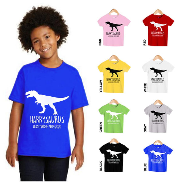 PERSONALIZED KIDS DINO T-SHIRT